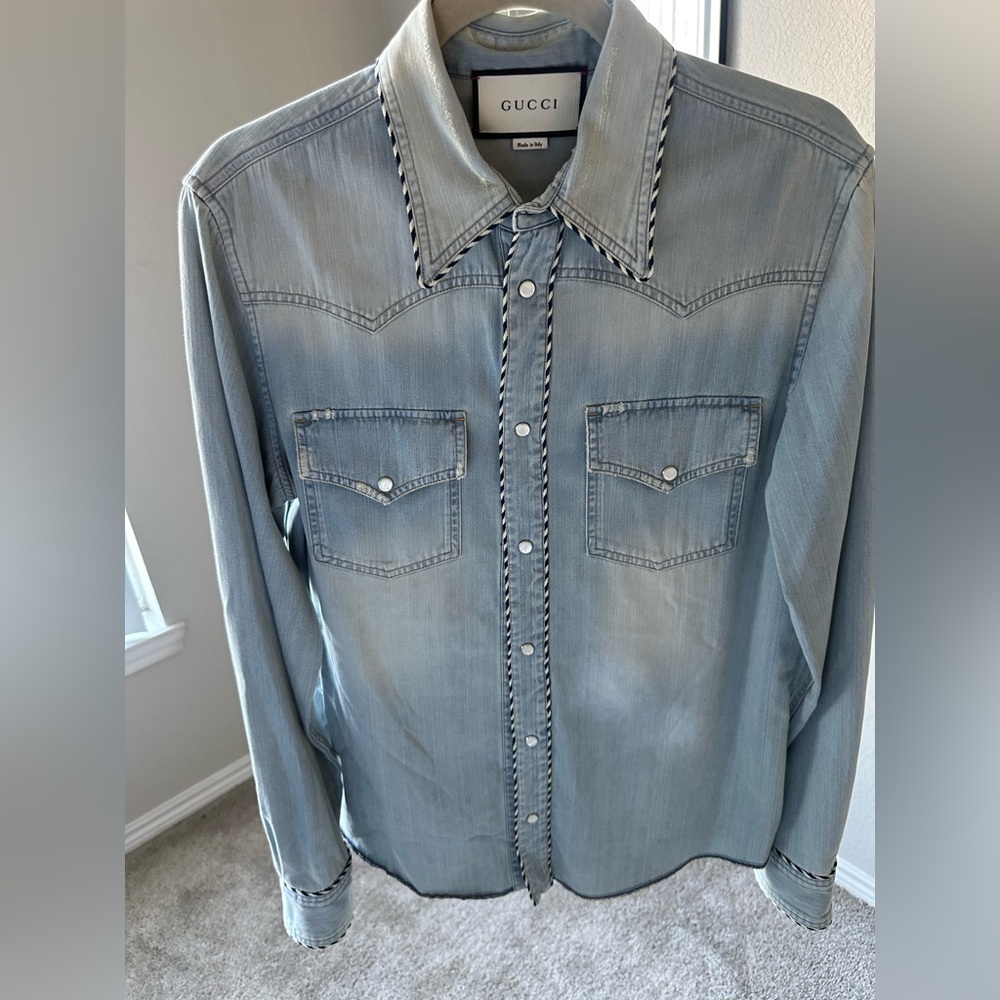 Gucci denim shirt